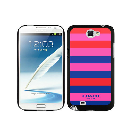 Coach Stripe Multicolor Samsung Note 2 Cases DTE | Women
